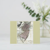 Postale Ancienne carte du New Jersey de 1777 (Debout devant)