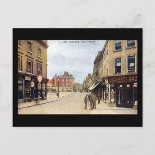 Postale Ancienne carte postale, Bedford High Street