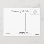 Postale Ancienne carte postale, Belgrade 1934 (Dos)