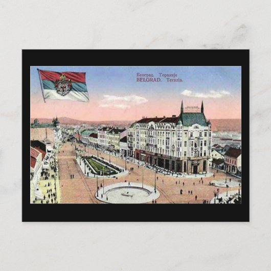 Postale Ancienne carte postale, Belgrade, Terazije (Devant)