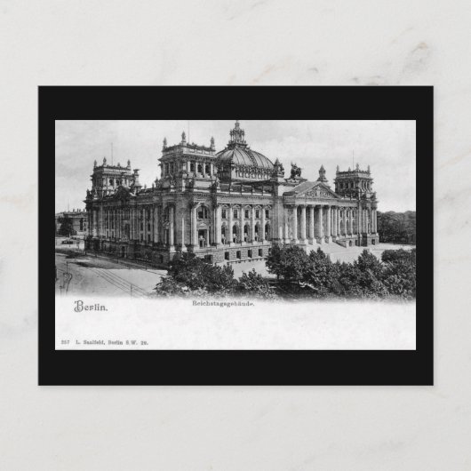 Postale Ancienne carte postale, Berlin, Reichstag (Devant)