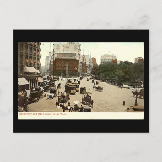 Postale Ancienne carte postale, Broadway & 5th Ave, New Yo (Devant)