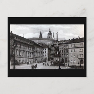 Postale Ancienne carte postale, Carré Malostranske, Prague