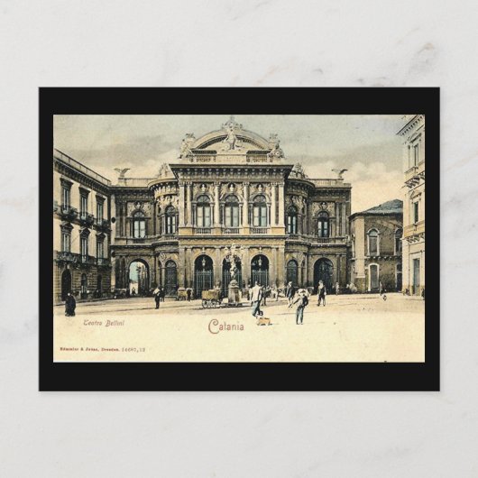 Postale Ancienne carte postale, Catane, Sicile (Devant)