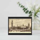 Postale Ancienne carte postale, Chambres du Parlement, Lon (Debout devant)