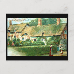 Postale Ancienne carte postale, Cottage d'Anne Hathaway, T