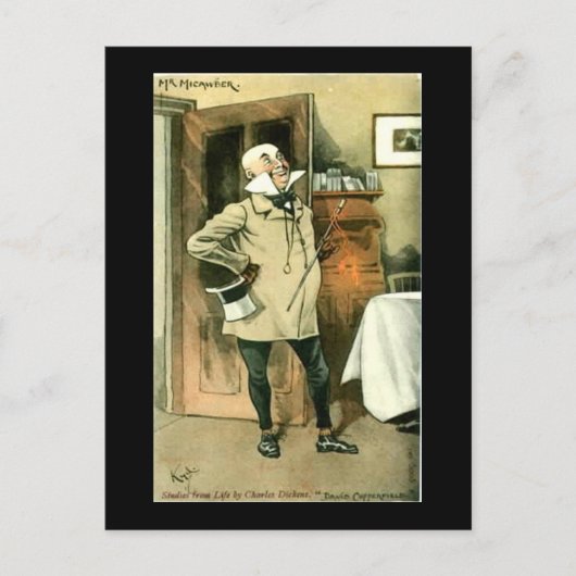 Postale Ancienne carte postale, Dickens, Copperfield, M. M (Devant)