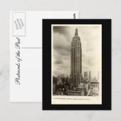 Postale Ancienne carte postale, Empire State Building, New (Devant / Derrière)