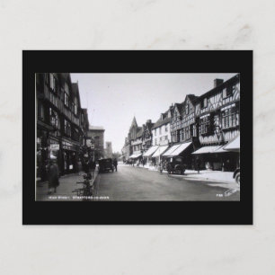 Postale Ancienne carte postale, High St, Stratford-upon-Av