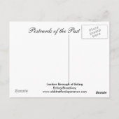 Postale Ancienne carte postale, Londres, Ealing Broadway (Dos)