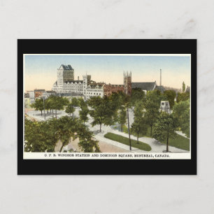 Postale Ancienne carte postale, Montréal, Windsor Station