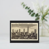 Postale Ancienne carte postale, New York City Skyline (Debout devant)