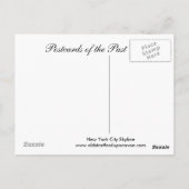 Postale Ancienne carte postale, New York City Skyline (Dos)