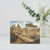 Postale Ancienne carte postale, Rome, Forum et Temple de S (Debout devant)