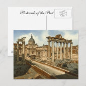 Postale Ancienne carte postale, Rome, Forum et Temple de S (Devant / Derrière)