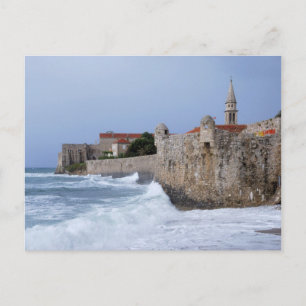 Postale Ancienne forteresse Budva au Monténégro Carte post