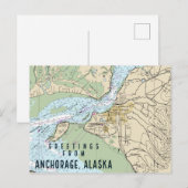 Postale Ancrage Carte marine Alaska (Devant / Derrière)