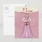 Postale Ange de sensibilisation au cancer du sein D1 Carte (Devant / Derrière)