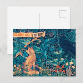 Postale Animaux dans la forêt, William Morris Carte Postal (Devant / Derrière)