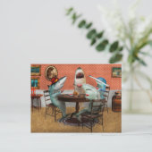 Postale Animaux - Poisson - Requins carte (Debout devant)