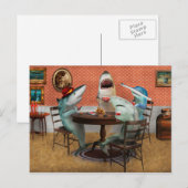 Postale Animaux - Poisson - Requins carte (Devant / Derrière)