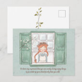 Postale Anne of Green Gables Profitez des choses Carte pos (Devant / Derrière)