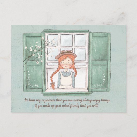 Postale Anne of Green Gables Profitez des choses Carte pos (Devant)
