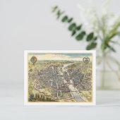 Postale Antique 1620 Carte de Paris, France, (Debout devant)