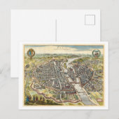 Postale Antique 1620 Carte de Paris, France, (Devant / Derrière)