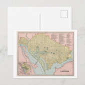 Postale Antique 1899 Carte de Washington, DC, (Devant / Derrière)
