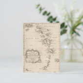 Postale Antique carte des Antilles (Debout devant)