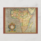 Postale Antique carte Mercator du Vieux Monde de l'Afrique (Devant)