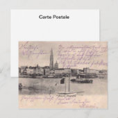 Postale Anvers, carte réplique c. 1900 (Devant / Derrière)