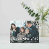 Postale applaudissements nouvelle année carte de voeux (Debout devant)