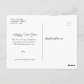 Postale applaudissements nouvelle année carte de voeux (Dos)