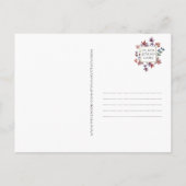 Postale Aquarelle Carte illustrée de l'art canadien (Dos)