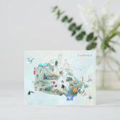 Postale Aquarelle Carte illustrée de l'art canadien (Debout devant)