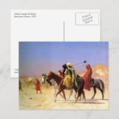 Postale Arabes traversant le désert par Gerome Carte posta (Devant / Derrière)