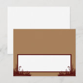 Postale Arbre d'automne de la carte de place écrite (Devant / Derrière)