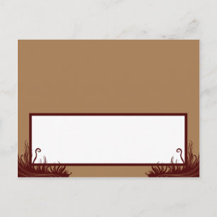 Postale Arbre d'automne de la carte de place écrite