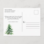 Postale Arbre de Noël 2 photo Carte de Noël (Dos)