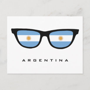 Postale Argentina Shades texte personnalisé et carte posta