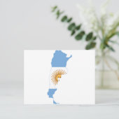 Postale Argentine Carte du drapeau AR (Debout devant)