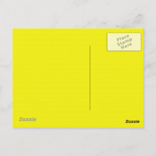 Postale Arrière - plan jaune néon brillant sur une carte p