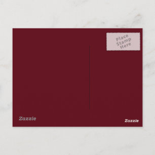 Postale Arrière - plan rouge bourguignon sur une carte pos