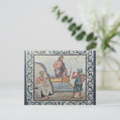 Postale Arrivée de Asklepios Mosaic Kos Island Carte posta (Debout devant)