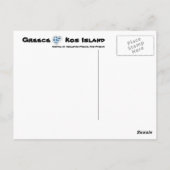 Postale Arrivée de Asklepios Mosaic Kos Island Carte posta (Dos)