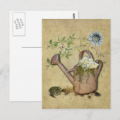 Postale Arrosage de canettes et objets de jardin - Carte p (Devant / Derrière)