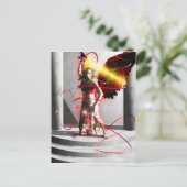 Postale Art de la carte Tarot Justice (Debout devant)