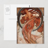Postale Art Nouveau Carte de poste de danse (Devant / Derrière)